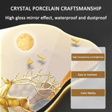 Traditional Chinese Welcoming Pine Wall Hanging Decor - 3D Wall Sculptures Painting with LED Light, Modern Oriental Decorations