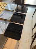 Square Black Glory nesting table set of 3